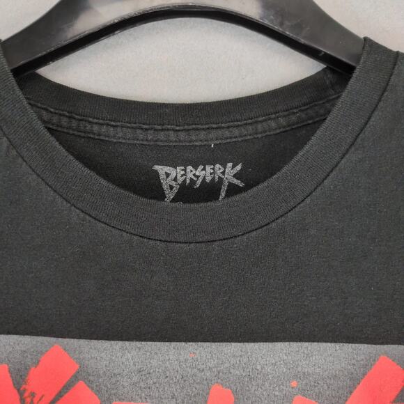 Berserk Anime Men's XL Graphic T-Shirt Short Sleeve Black Swordsman Guts Manga - Picture 4 of 10